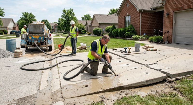 Slab Leveling in Des Moines, IA