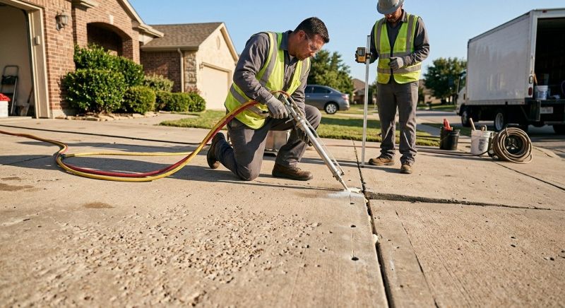 Concrete Settlement Repair in West Des Moines, IA