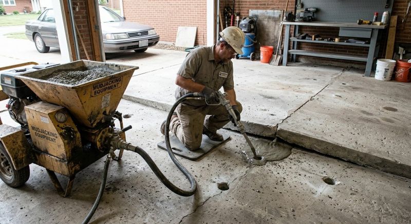 Concrete Slab Jacking in West Des Moines, IA