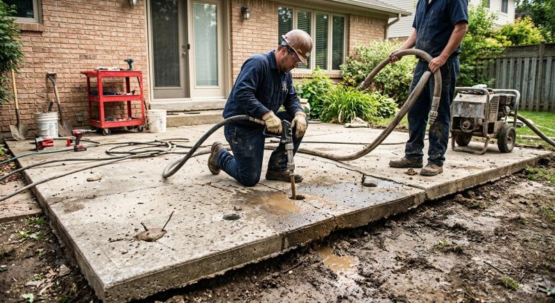 Patio Raising in San Antonio, TX