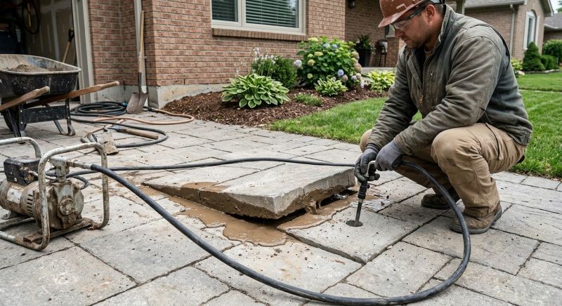 Sunken Patio Repair in Corpus Christi, TX
